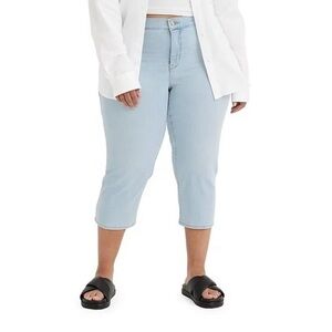 Levi's 16W 311 Women’s Shaping Skinny Capri Jeans Blue Light Wash Mid Rise
